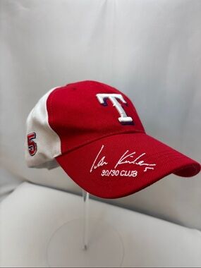 Texas Rangers #5 Progressive 30/30 Club Red & White Promotional‎ Baseball Cap